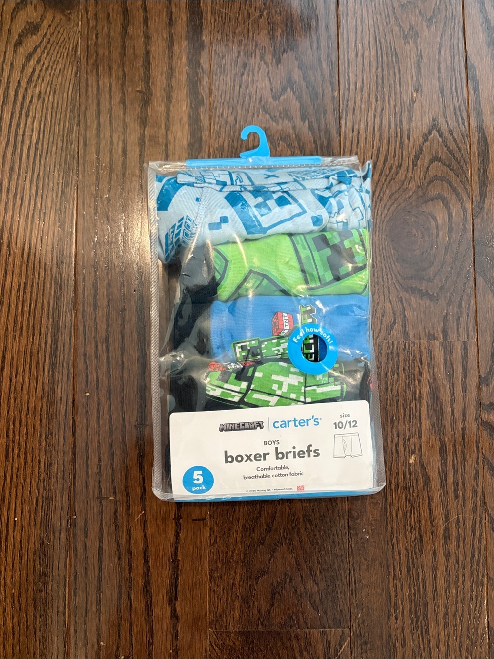 Carter's Boys' 5-Pack Minecraft Boxer Briefs Size 10/12